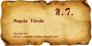 Magda Tünde névjegykártya