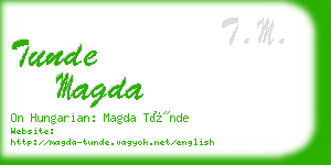 tunde magda business card